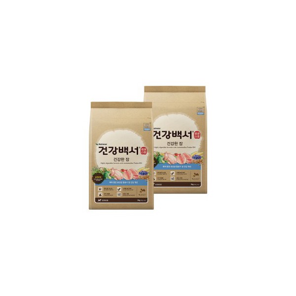뉴트리나 건강백서 사료 건강한 장 2kg x 2개 