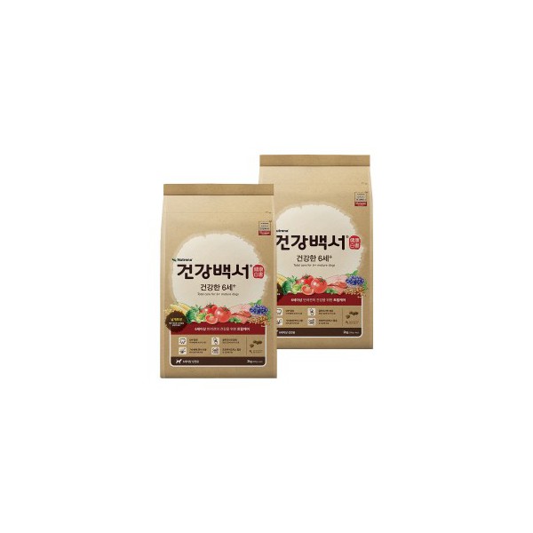 뉴트리나 건강백서 사료 건강한 6세이상 2kg x 2개 