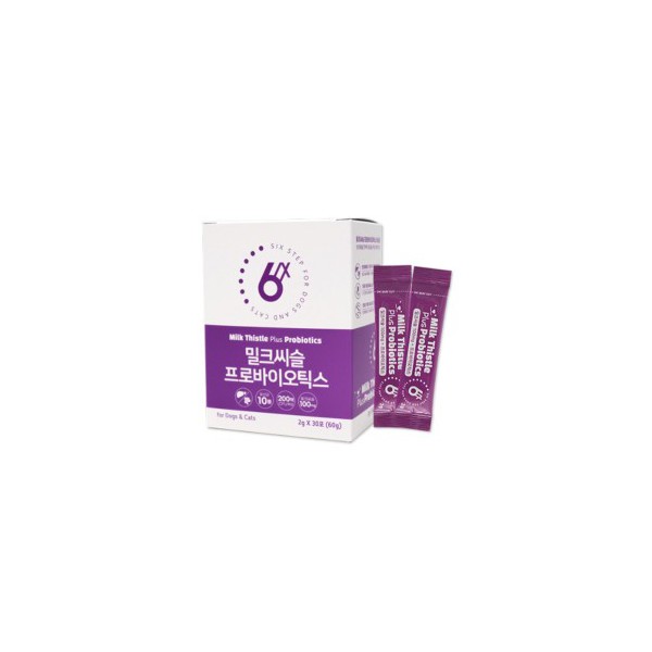 식스스텝 밀크씨슬 프로바이오틱스 유산균 (2g x 30포) 