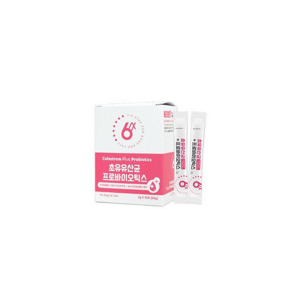 식스스텝 초유 유산균 장 + 면역 영양제 60g (2g x 30포) 