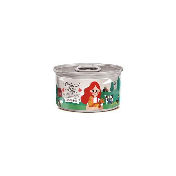 내추럴키티 내추럴 습식 캔 치킨 수프 80g 