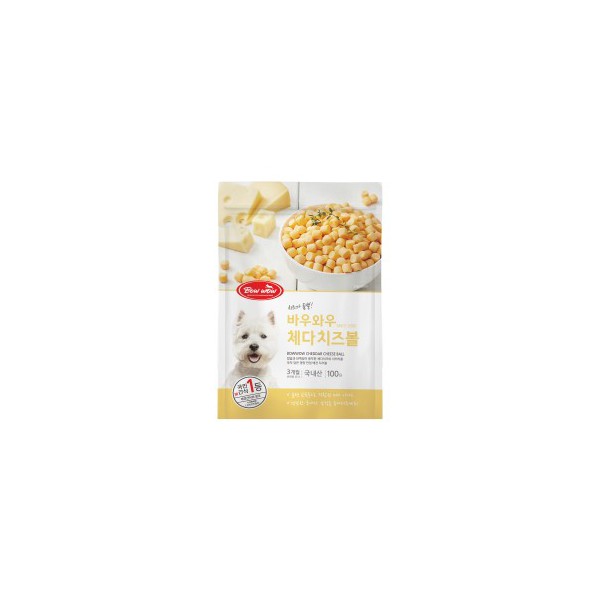 바우와우 체다 치즈볼 100g 