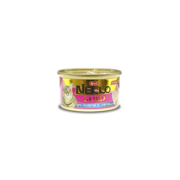 네코 골드 참치&가다랑어포 캔 85g 