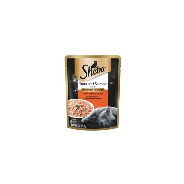 쉬바 참치와 연어 파우치 70g 